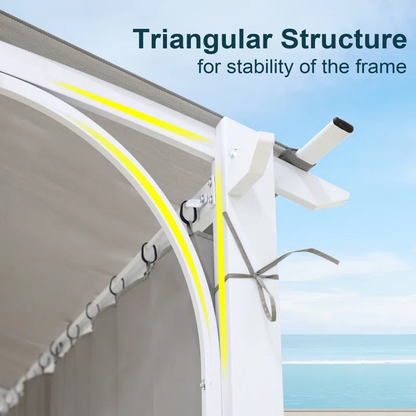 11 Ft. W X 11 Ft. D Pergola with Canopy